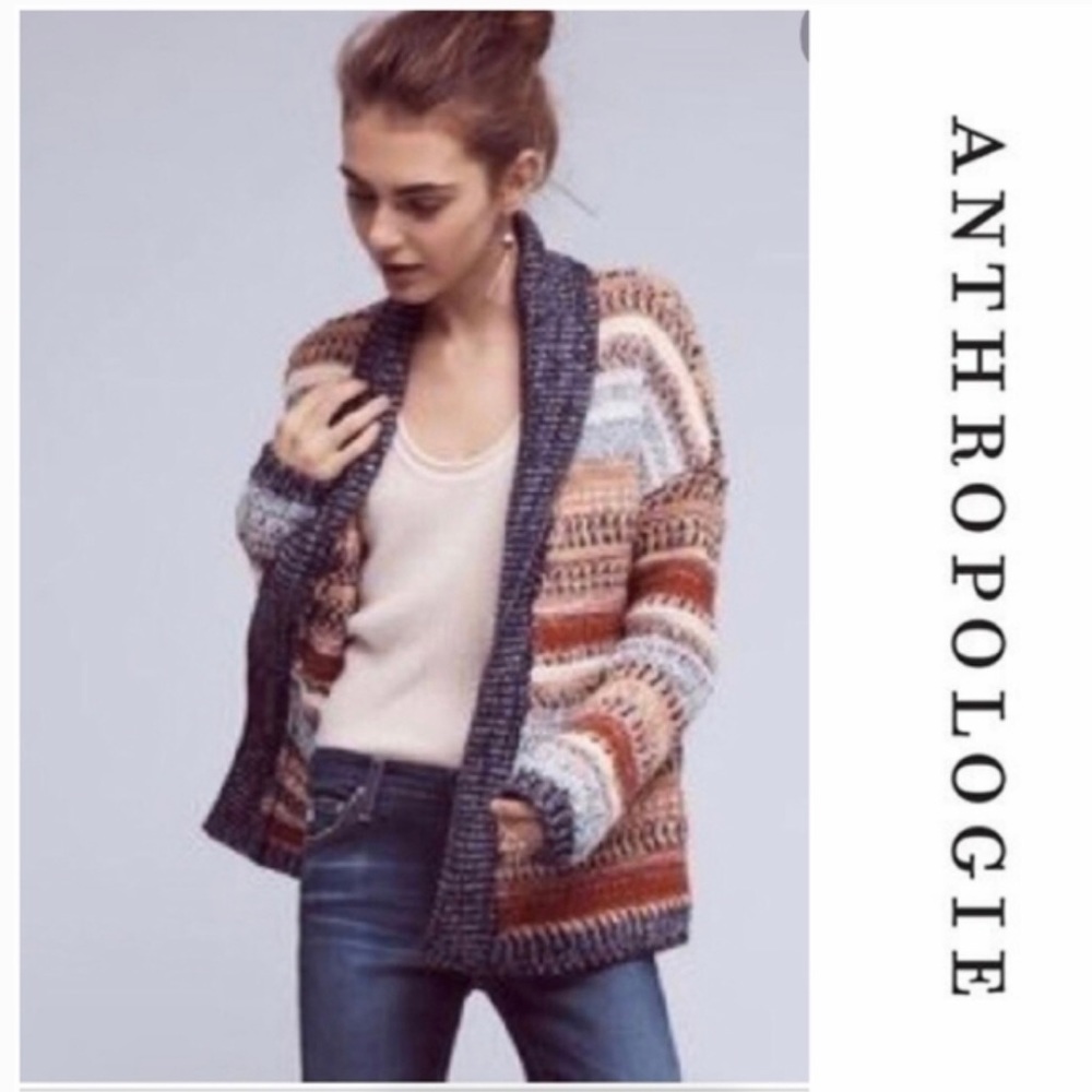 Anthropology Knitted&Knotted Michelangelo Cardigan size S